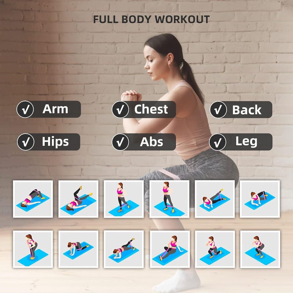 Exercise Resistance Bands Set for Home Workouts
