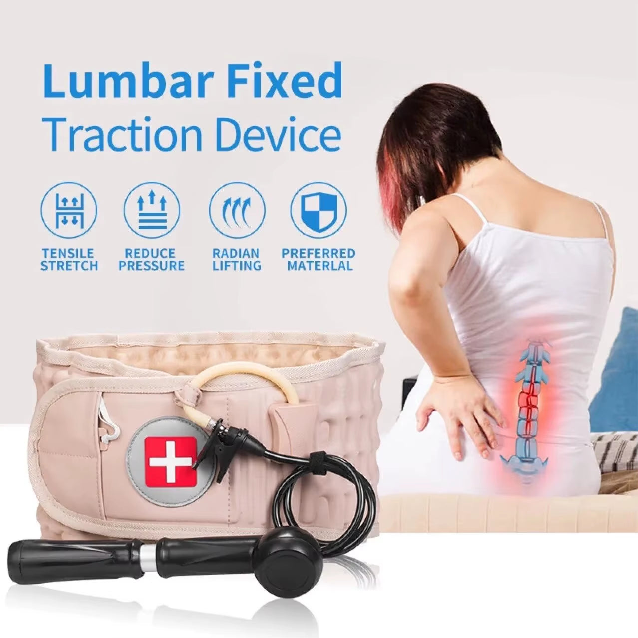 inflatable back support belt