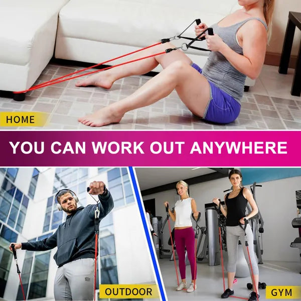 5 Piece Exercise Band Set for Strength Training