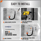 heavy duty wall mounted storage hooks