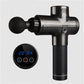 4 head electric massage guns with digital display and ergonomic design for muscle recovery.