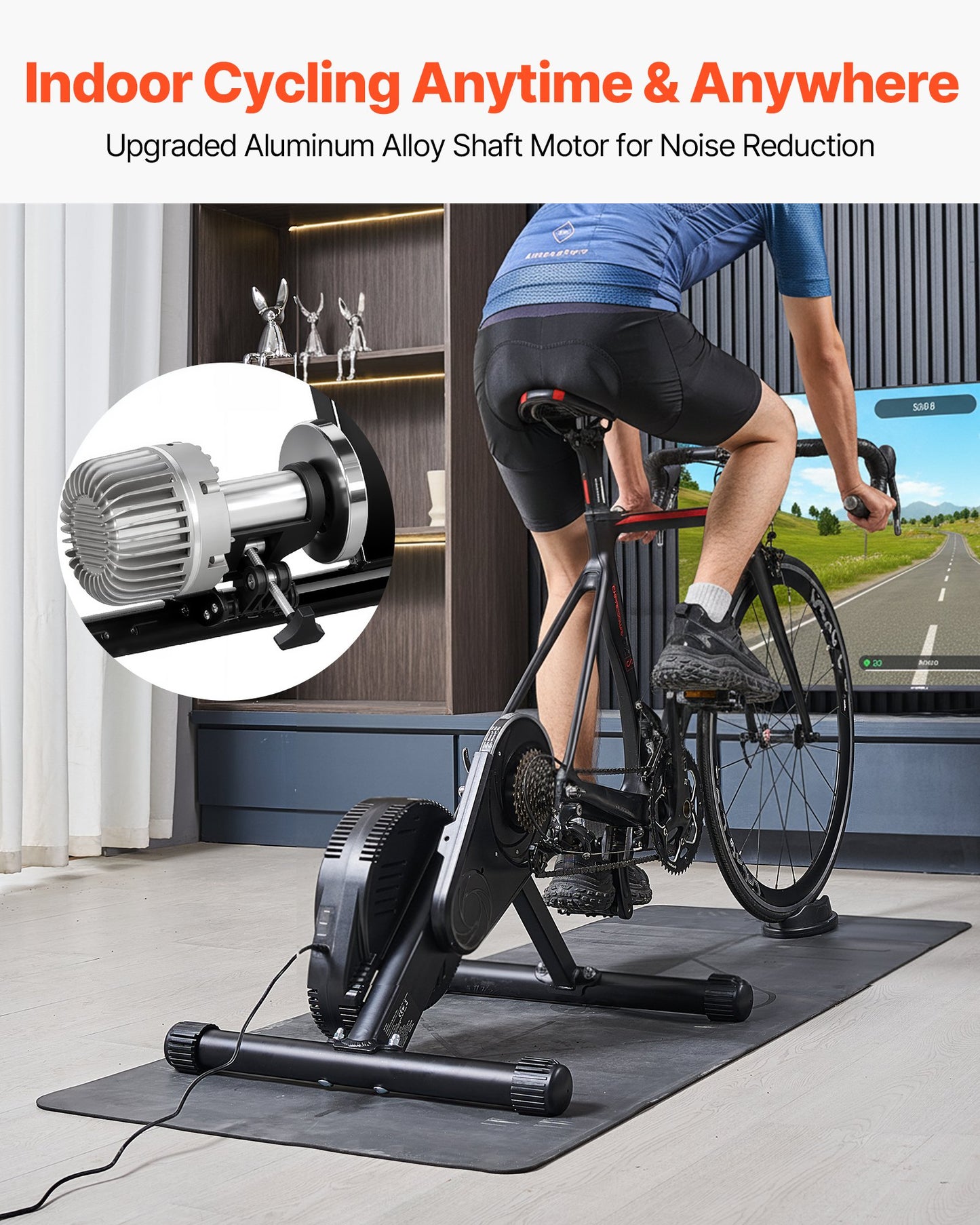 Indoor Bike Trainer for Road and Mountain Bikes”