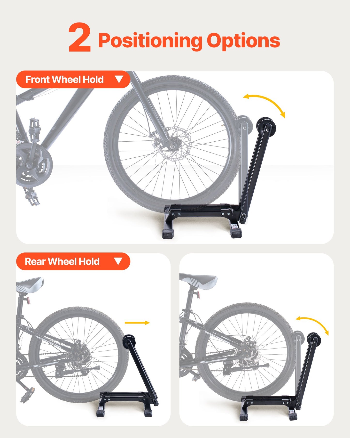 Foldable Bike Rack for Mountain and Road Bikes